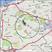 Map of Highlands Louisville Kentucky
