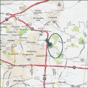 Map of Lake Forest Louisville Kentucky