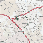 Map of Northfield Louisville Kentucky