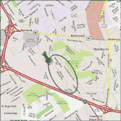 Map of Oxmoor Woods Louisville Kentucky