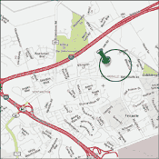 Map of Rock Springs Louisville Kentucky