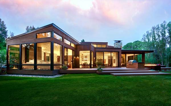 Photo of a modern house design called Woody Creek