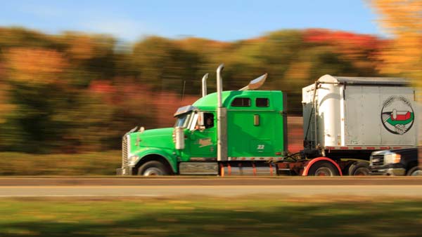 Photo of a moving company truck