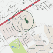 Map of Brownsboro Farms Louisville Kentucky