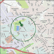 Map of Crescent Hill Louisville Kentucky