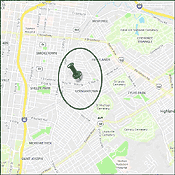 Map of Germantown Louisville Kentucky