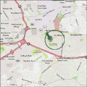 Map of Hurstbourne Louisville Kentucky