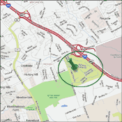 Map of Indian Springs Louisville Kentucky