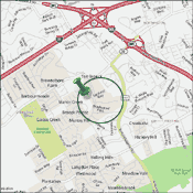 Map of Ten Broeck Louisville Kentucky