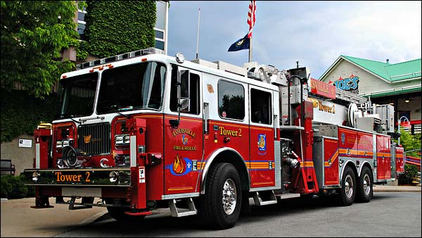 Photo of a Louisville fire truck